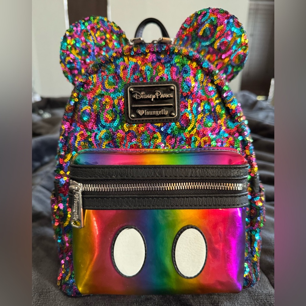 Loungefly sequin Mickey bag